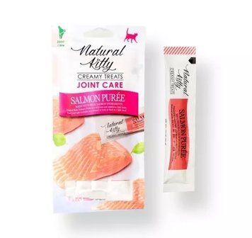 Natural Kitty Functional Creamy Treat Salmon Puree Joint Care &ndash; Пюре з лосося (догляд за суглобами), 4х12 SNK24012 фото
