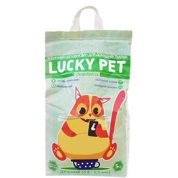 Lucky Pet Наповнювач бентонітовий дрібний 5 кг (3/пак) 103913 фото