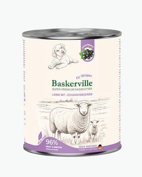 Baskerville Ягня та смородина повнораціонний вологий корм суперпреміум класу для цуценят, 800 г 21559 фото