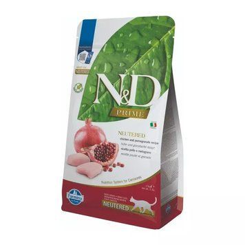 Farmina N&D Prime Grain Free Cat Adult Neutered (Sterilised) Chicken & Pomegranate, уп. 1,5 kg 156 412 фото