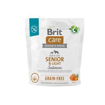 Brit Care Dog Senior and Light Salmon Сухий корм для собак похилого віку або з надмірною вагою, з лососем, уп. 1 кг 172205 фото