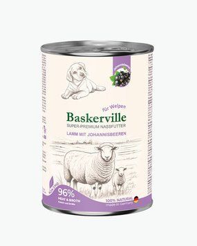 Baskerville Ягня та смородина повнораціонний вологий корм суперпреміум класу для цуценят, 400 г 21558 фото