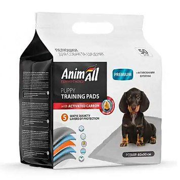 AnimAll Пелюшки 60х90 з актив. вугіллям, уп. 50 шт 2457 фото