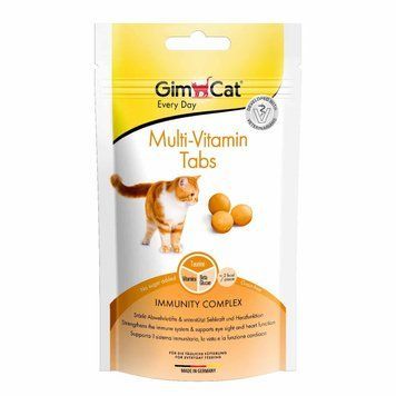 GimCat Multi-vitamin Tabs Вітаміни для котів табл., уп. 40 г G-421681/418704 фото