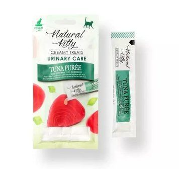 Natural Kitty Functional Creamy Treat Tuna Puree Urinary Care &ndash; Пюре з тунця (догляд за сечовивідними шляхами), 4х12 г SNK24013 фото