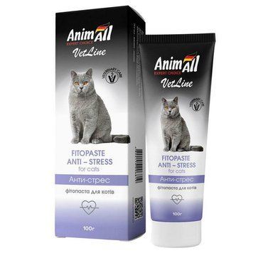 АнімАлл ВетЛайн фітопаста Анти-стрес для котів, 100 г 150669 фото