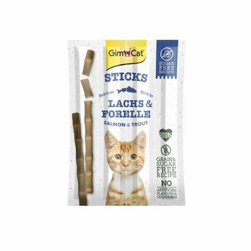 GimCat Ласощі для котів палички з лососем та фореллю (4 пал. по 5 г в сеті) 1 паличка G-400778 фото
