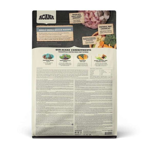 Acana Adult Small Breed Recipe Сухий корм з м'ясом курчат для дорослих собак малих порід, уп. 2 кг a52320 фото
