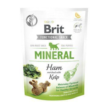 Brit Care Functional Snack Mineral Ham Ласощі д/цуценят напіввологі мінерали і шинка 150 г 111423 фото