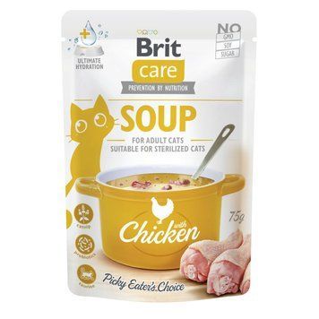 Brit Care Soup Chicken д/котів суп з куркою 75 г (уп. 15 шт) 101152 фото
