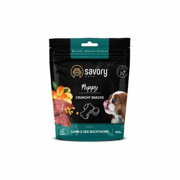 Savory Puppies Lamb and Sea Buckthorn Хрусткі ласощі для цуценят усіх порід для здорового росту з ягням та обліпихою 200 г 31379 фото