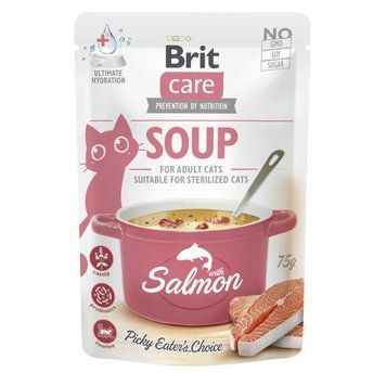 Brit Care Soup Salmon д/котів суп з лососем 75 г (уп. 15 шт) 101153 фото