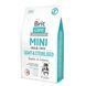 Brit Care Dog Grain Free Mini Light Sterilised сухий корм для дорослих собак дрібних порід, з кроликом та лососем, уп. 2кг 170785/1067 фото 1