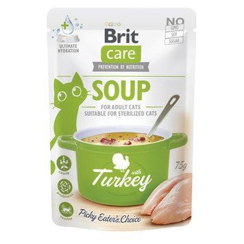 Brit Care Soup Turkey д/котів суп з індичкою 75 г (уп. 15 шт.) 101057 фото
