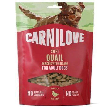 Carnilove Soft Snack Quail with Oregano Ласощі для собак м'які перепілка та орегано 200 г 112419 фото