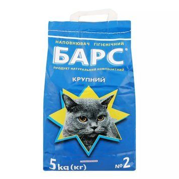 Барс №2 Крупний Наповнювач бентонітовий з ароматизатором 5 кг 846 фото