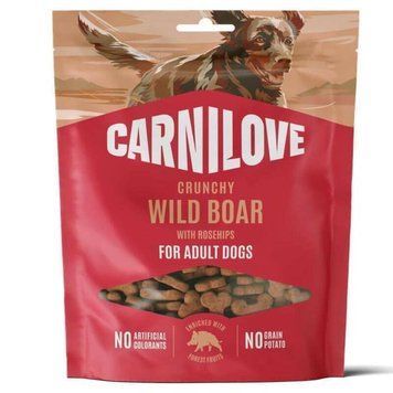 Ласощі Carnilove Crunchy Snack Wild Boar with Rosehips для собак хрусткі дикий кабан і шипшина 200 г 100797 фото