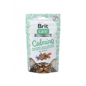 Brit Care Functional Snack Calming Ласощі для котів для підтримки нервової системи з куркою 50 г 111901 фото