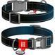 Collar WAUDOG Nylon Mono QR-паспорт нашийник для собак нейлоновий світловідбивний, пластиковий фастекс, S, Ш 15мм, Дов 25-35см чорний 52091 фото 1