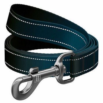 Collar WAUDOG Nylon Mono Повідець для собак нейлоновий світловідбивний, L-XXL, Ш 25 мм, Д 122 см чорний 52191 фото
