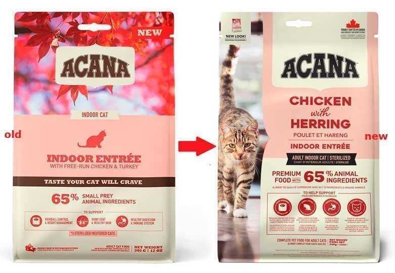 Acana Indoor Entr&eacute;e Сухий корм з куркою, оселедцем і кроликом для котів, уп. 340 г a71448 фото