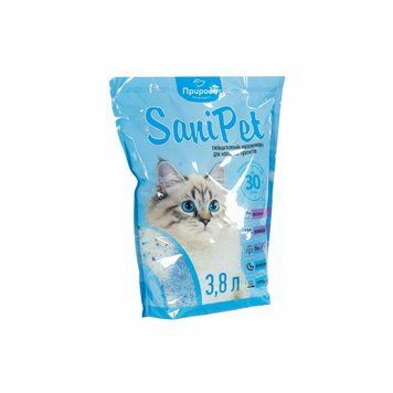 Sani Pet Наповнювач для котячого туалету силікагелевий 3,8 л PR240266_СПЕЦЦЕНА фото